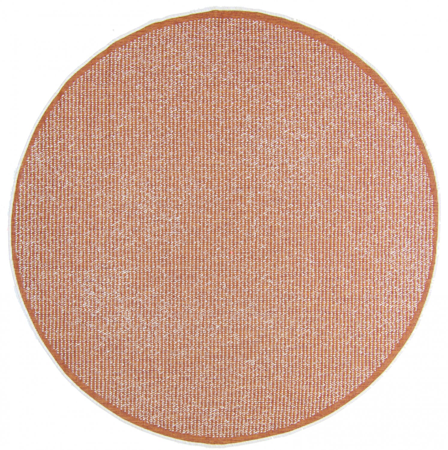 Rund matta - Tromsø (orange) (Storlek: Ø 120 cm)