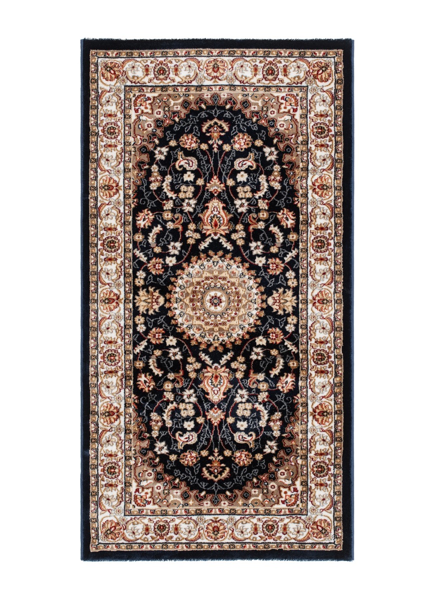 Doha Oma Blå 80x300 cm Wiltonmatta