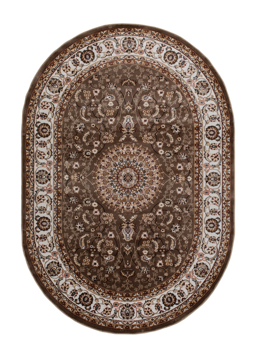 Doha Oma Champagne Oval 160x230 cm Wiltonmatta