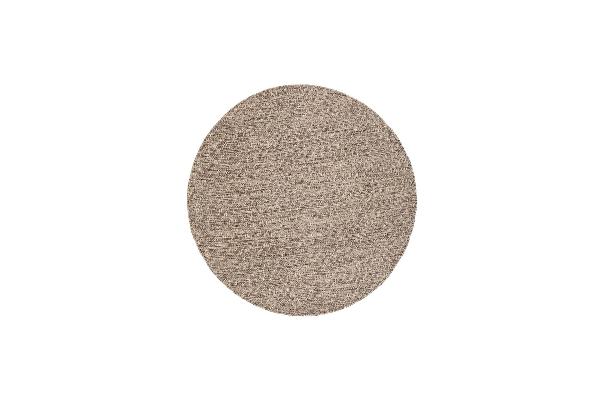 Birka Ullmatta Rund 160 cm - Mörklinne